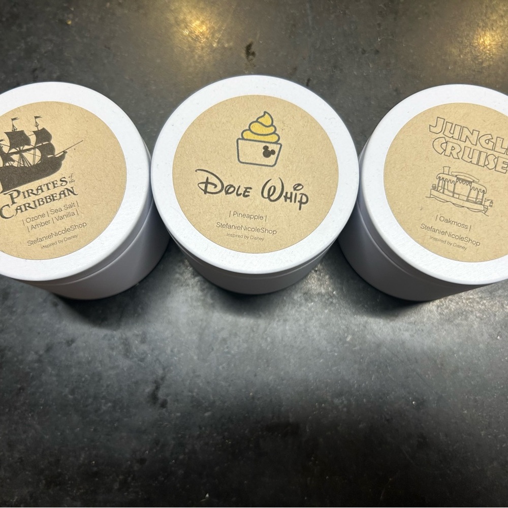 Disney Themed 4oz Scented Candles - Never Used